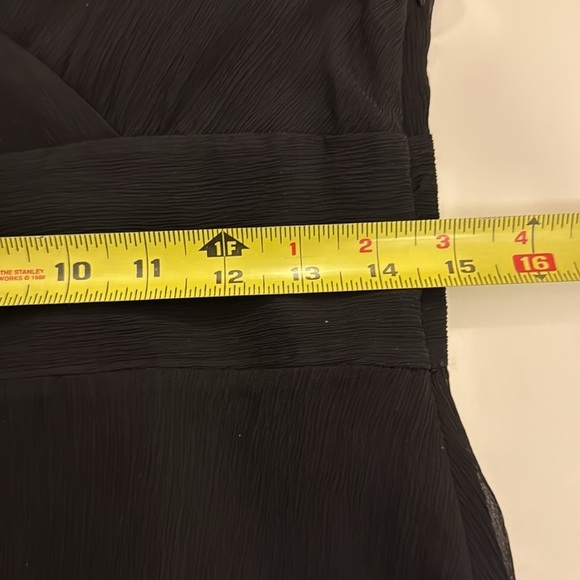 J. Crew Black 100% Silk V-Neck Midi Sundress - Picture 10 of 11